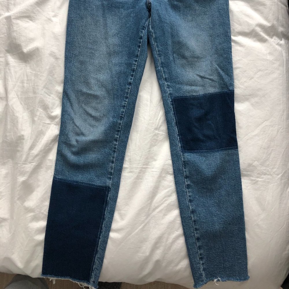 High Rise Watch Work Crop Skinny Jeans